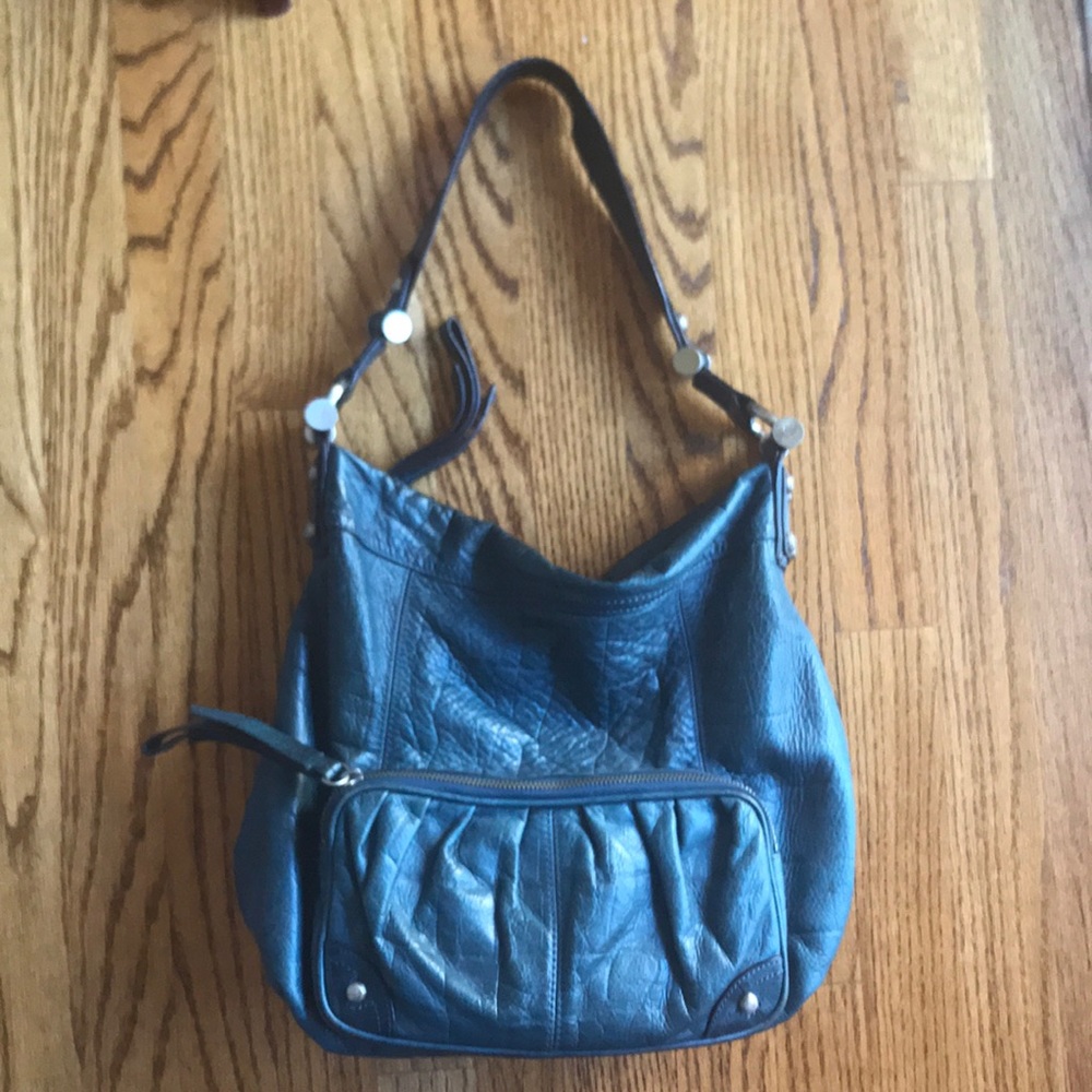 B. Makowski Blue Hobo Bag